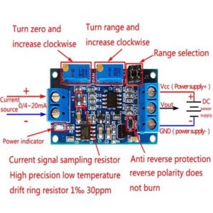 Current to Voltage 0/4-20mA to 0-3.3V 5V 10V Converter Module Analog Arduino - Image 6