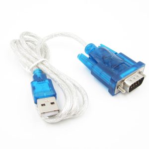 USB to RS232 Serial Port 9 Pin DB9 Cable Serial COM Port Adapter Convertor Blue - Image 3