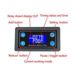 XY-WJ01 Delay Relay Module Digital LED Dual Display Cycle Timing Circuit - Image 6