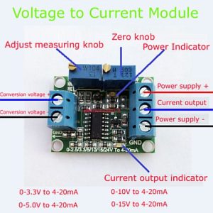 Voltage to Current 0-2.5V/3.3V/5V/10V/15V/24V to 4-20mA Analog Signal Converter Module - Image 3