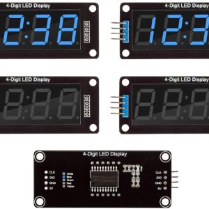 TM1637 0.56 inch Time Clock LED Display Module 4 Digit 7 Segment Red Blue Green Yellow White - Image 5