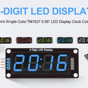 TM1637 0.56 inch Time Clock LED Display Module 4 Digit 7 Segment Red Blue Green Yellow White - Image 8