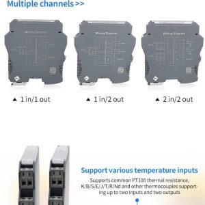 Din rail temperature transmitter RTD pt100 to 4-20ma 0-5v 0-10v converter - Image 7