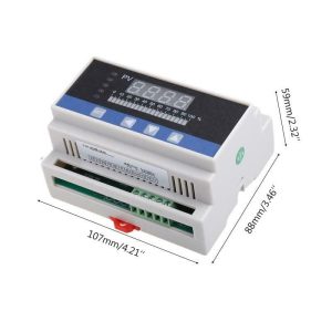 4-20mA DC input din rail water liquid level pressure controller with 4 relays 24VDC - Image 11